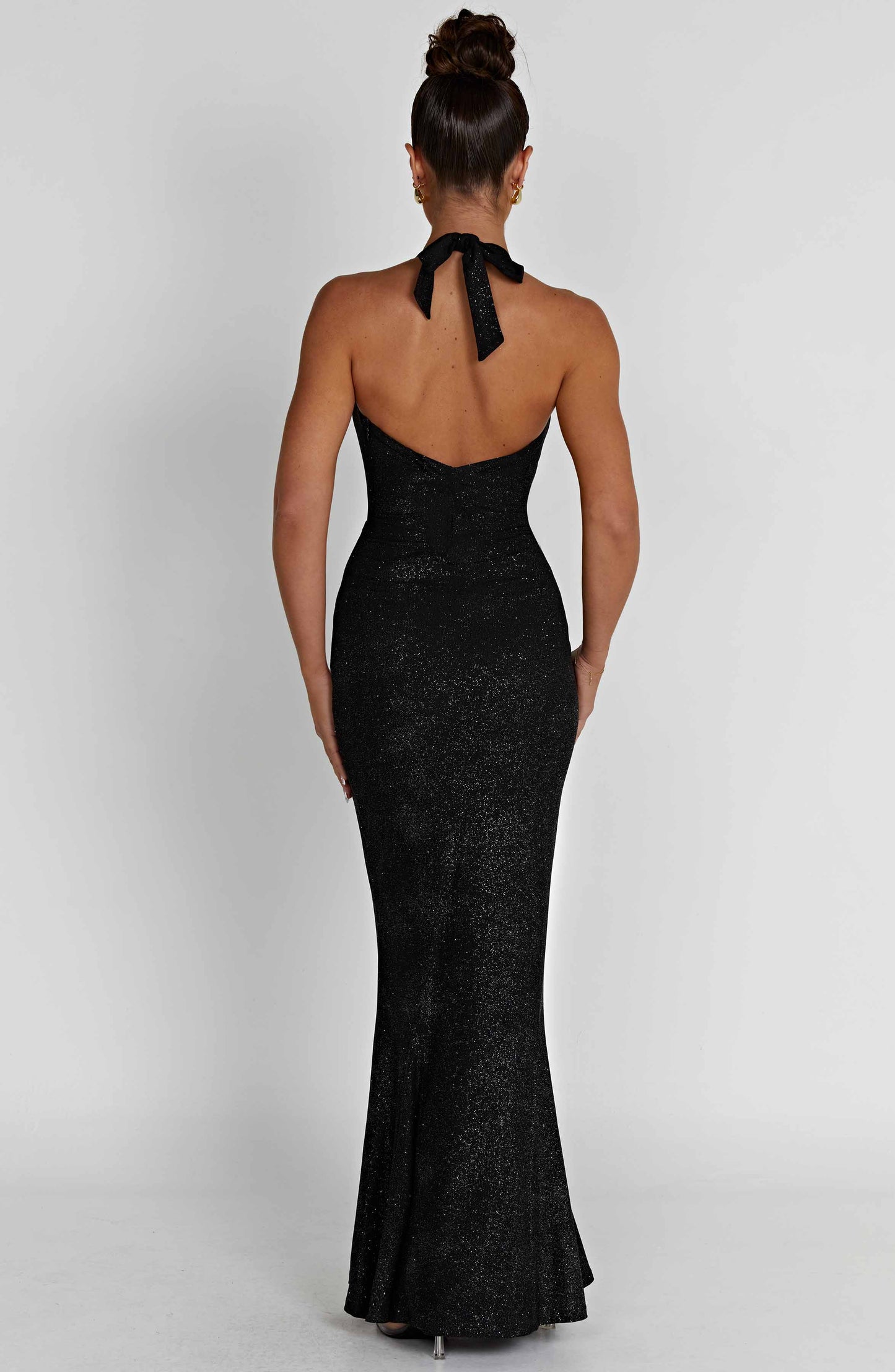Vestido Maxi Chrishelle - Brillo Negro