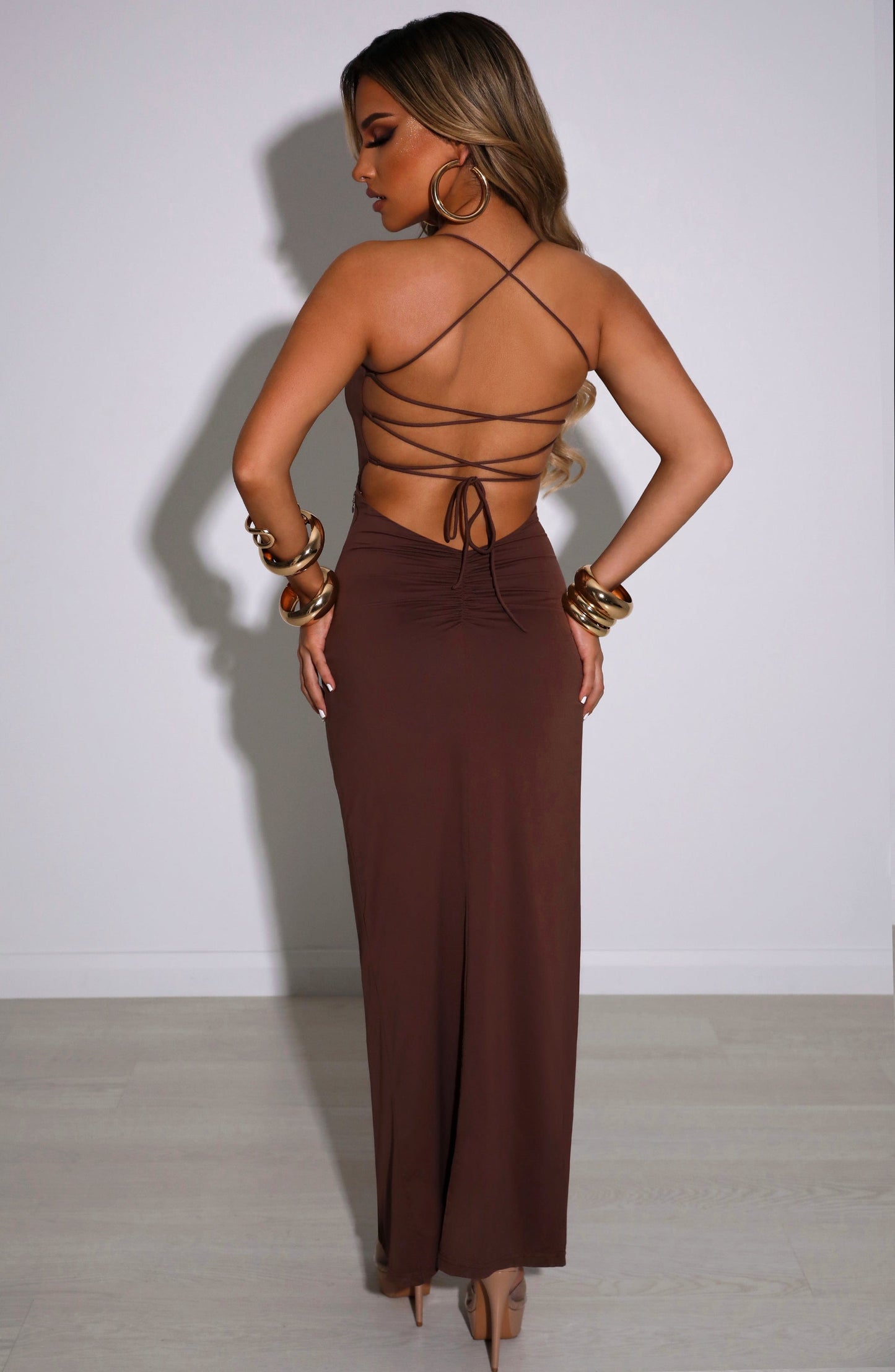 Vestido Maxi Victoria - Chocolate