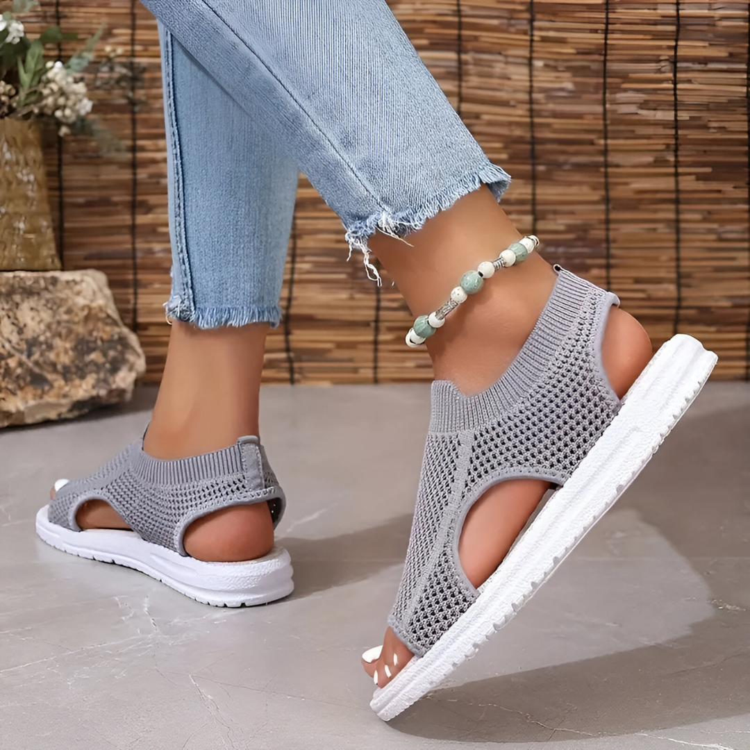 Atenas | Sandalias de malla elástica de punto de colores