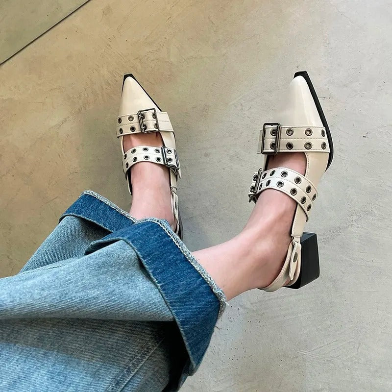 Poliana | Sandalias de encaje elegantes