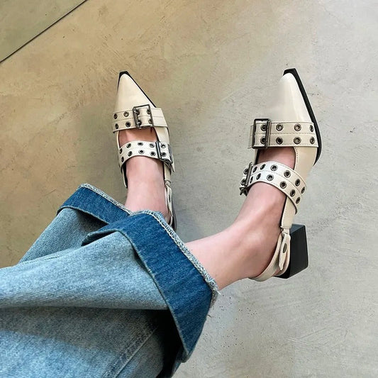 Poliana | Sandalias de encaje elegantes