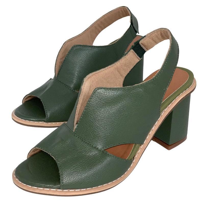 Emilia | Elegancia en sandalias de mujer fabricadas en piel auténtica.