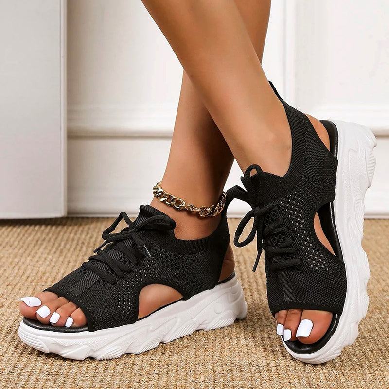 Laurene | Sandalias de plataforma transpirables