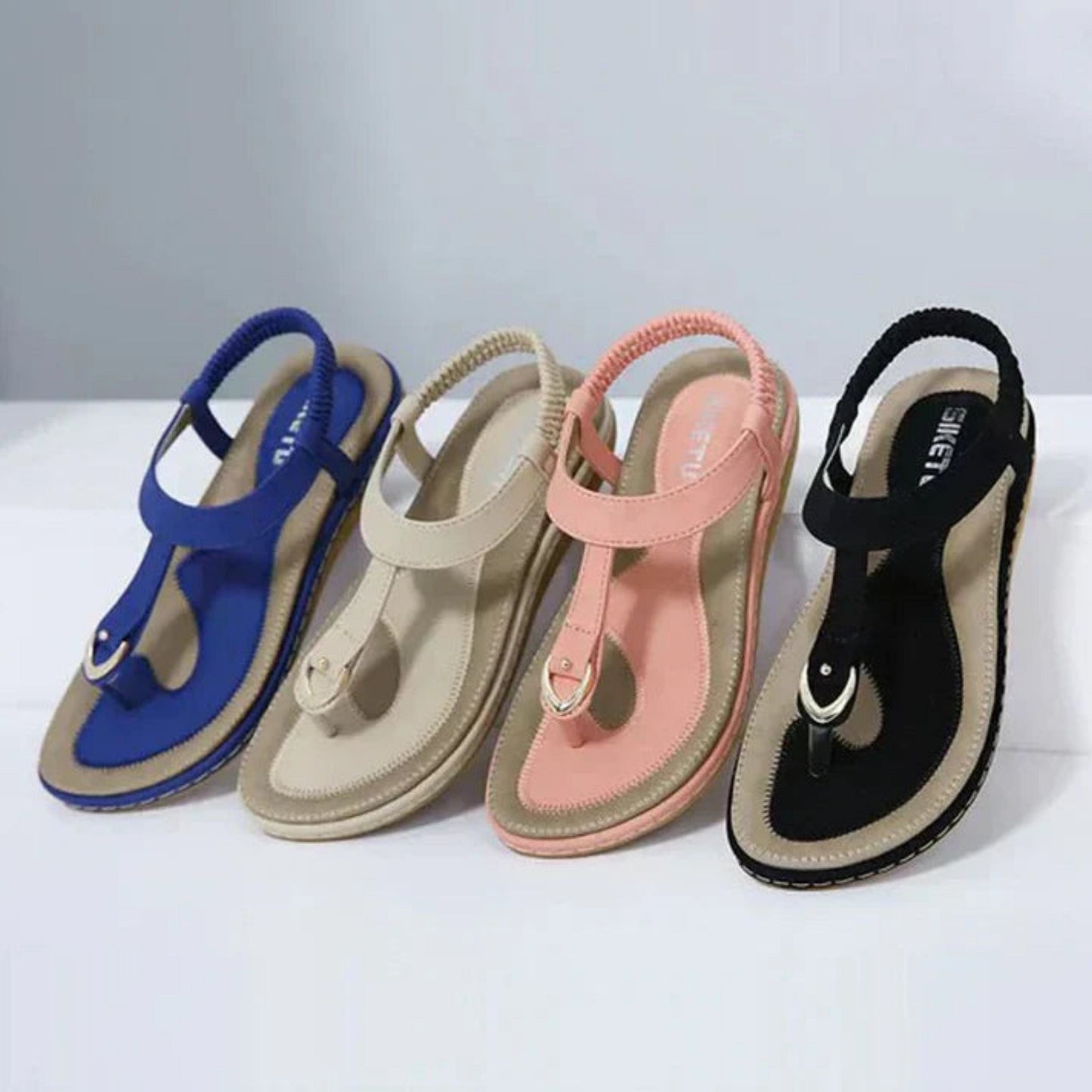 Leila | Sandalias de mujer con tira ajustable.