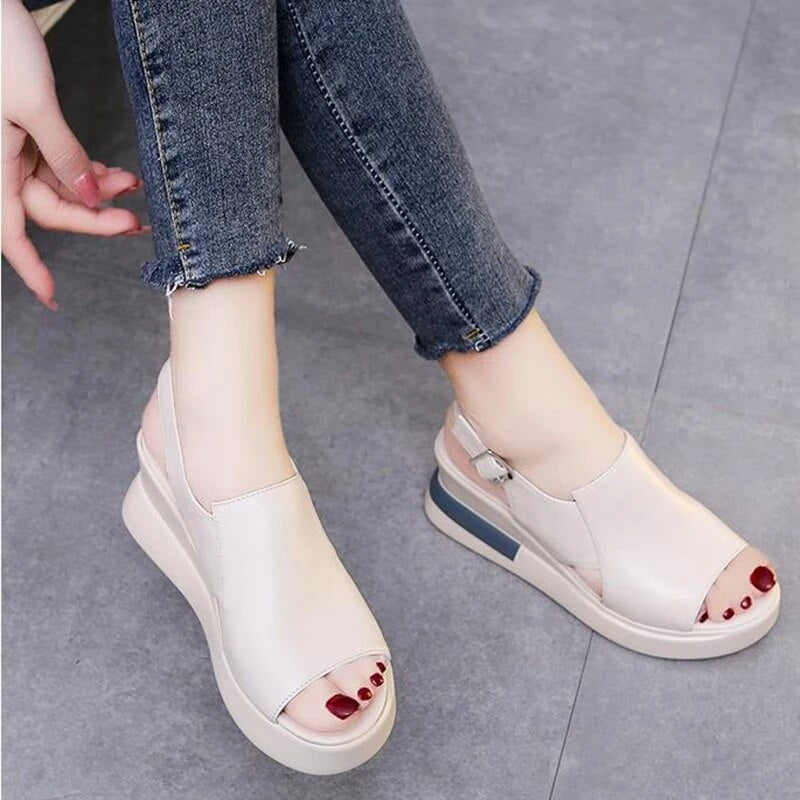 Porfiria | Sandalias cómodas con plataforma