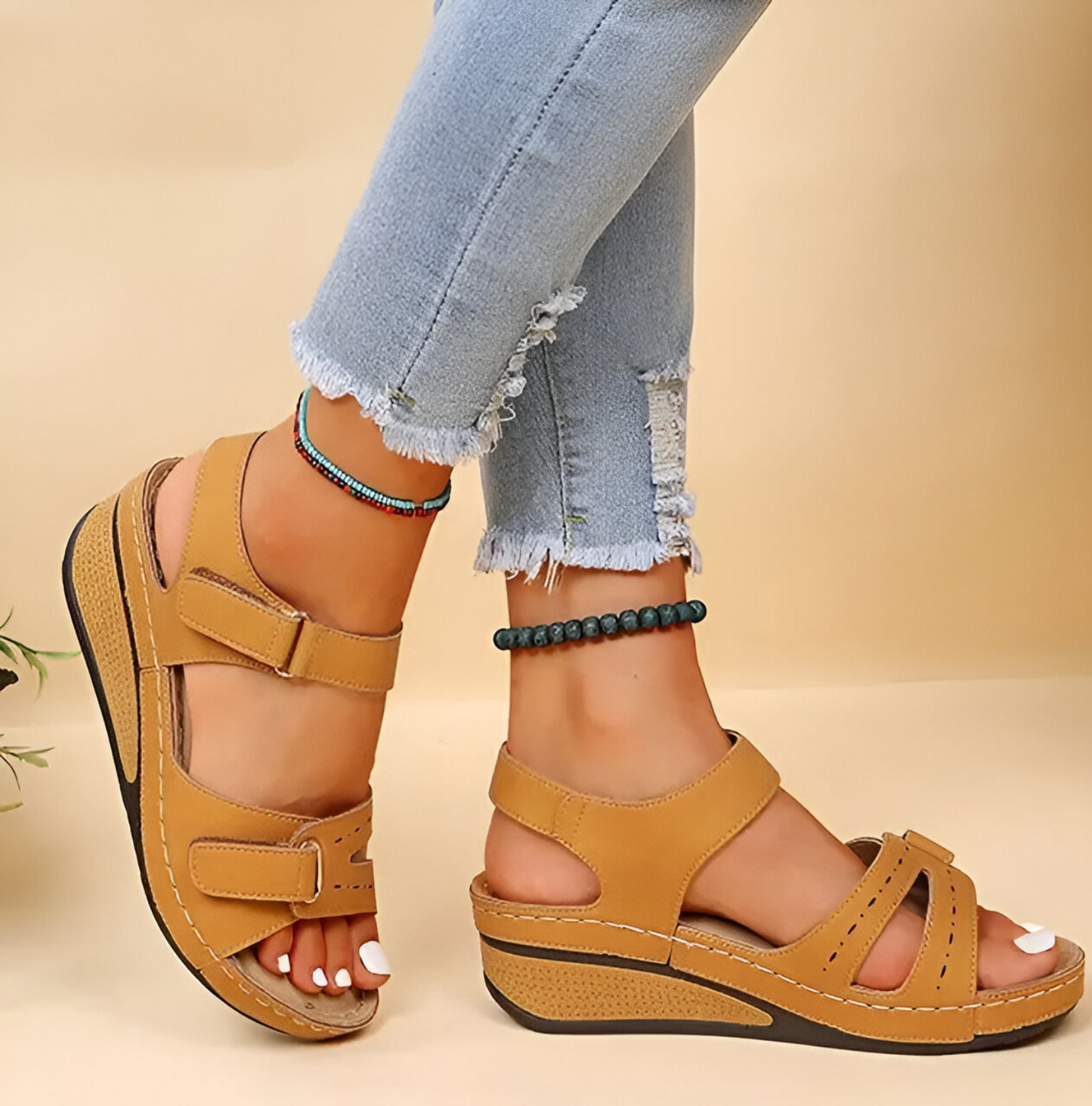 Allison | Sandalias de cuña suaves y elegantes