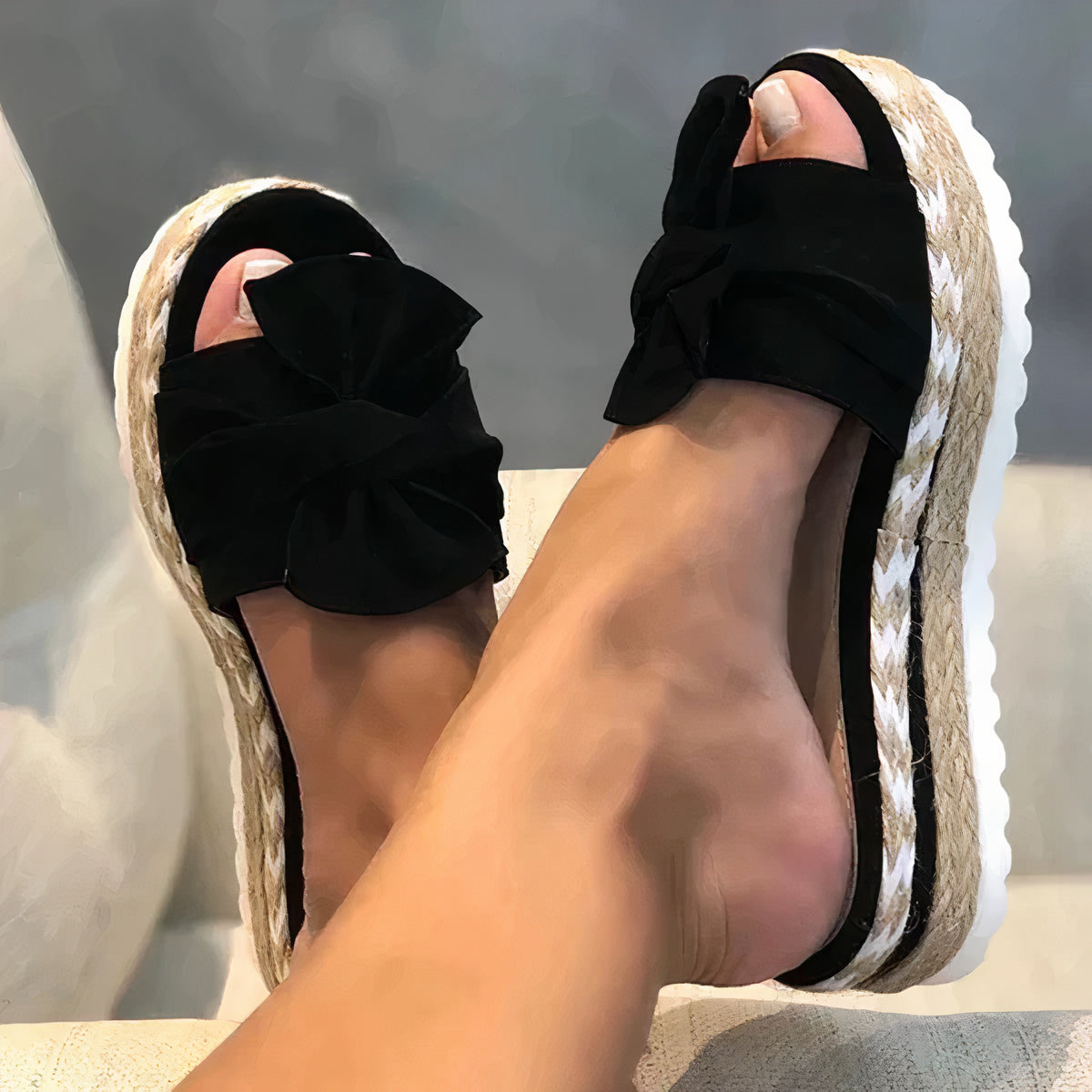Andrea | Sandalias De Mujer Con Lazo
