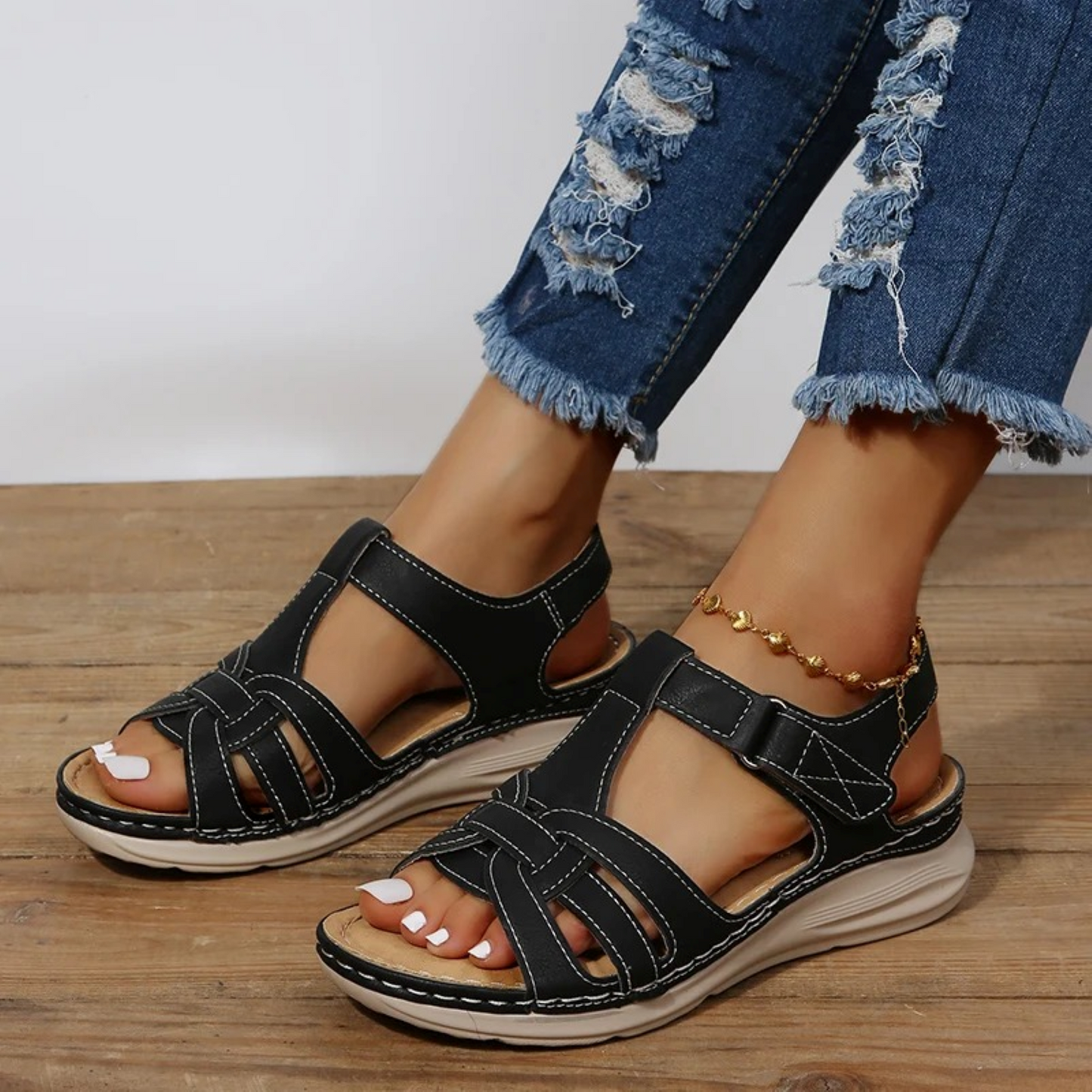 Vera | Sandalias de ante para mujer