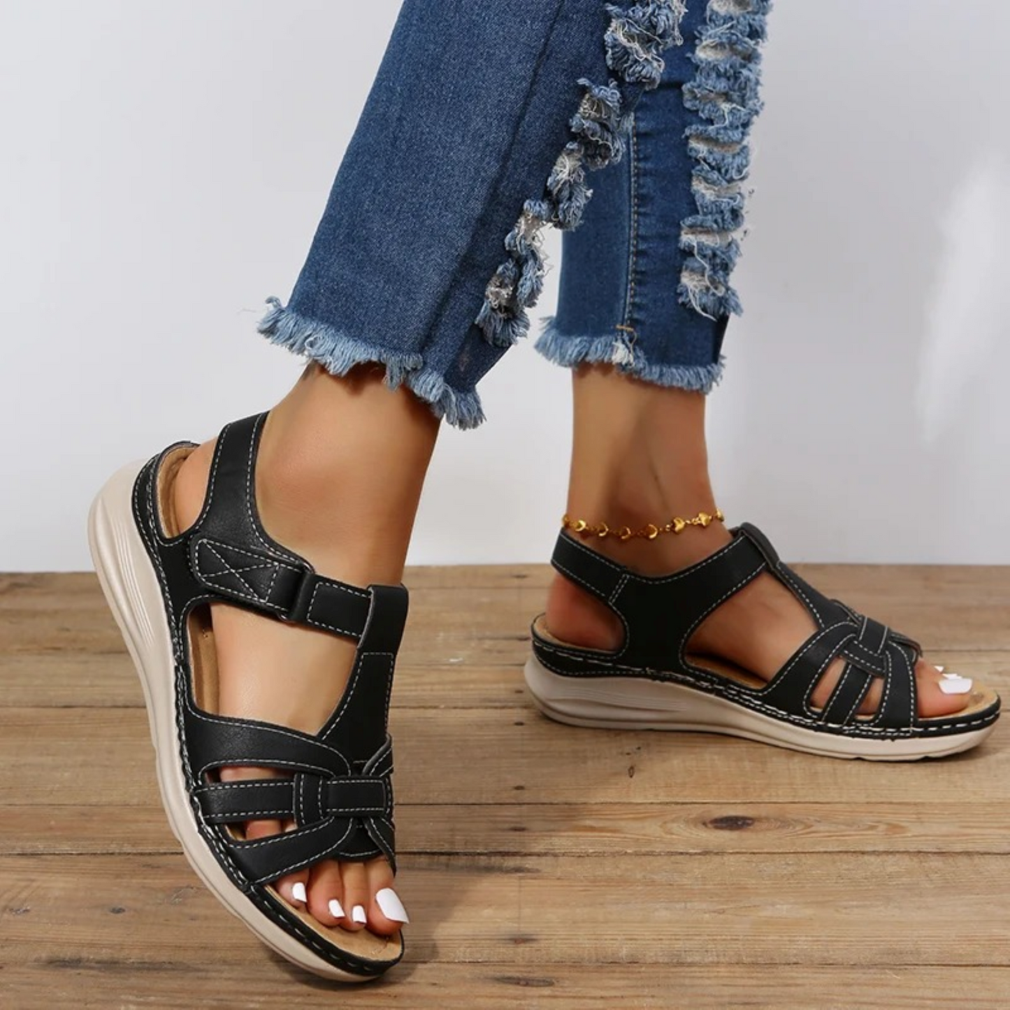 Vera | Sandalias de ante para mujer