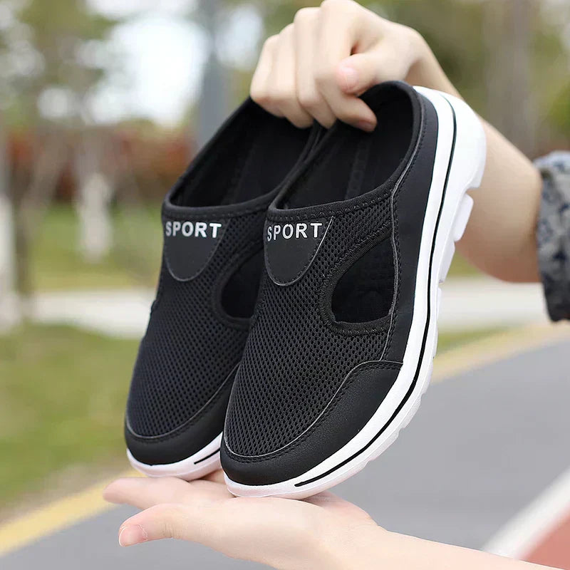 Blanca | Sandalias cómodas sin cordones para mujer