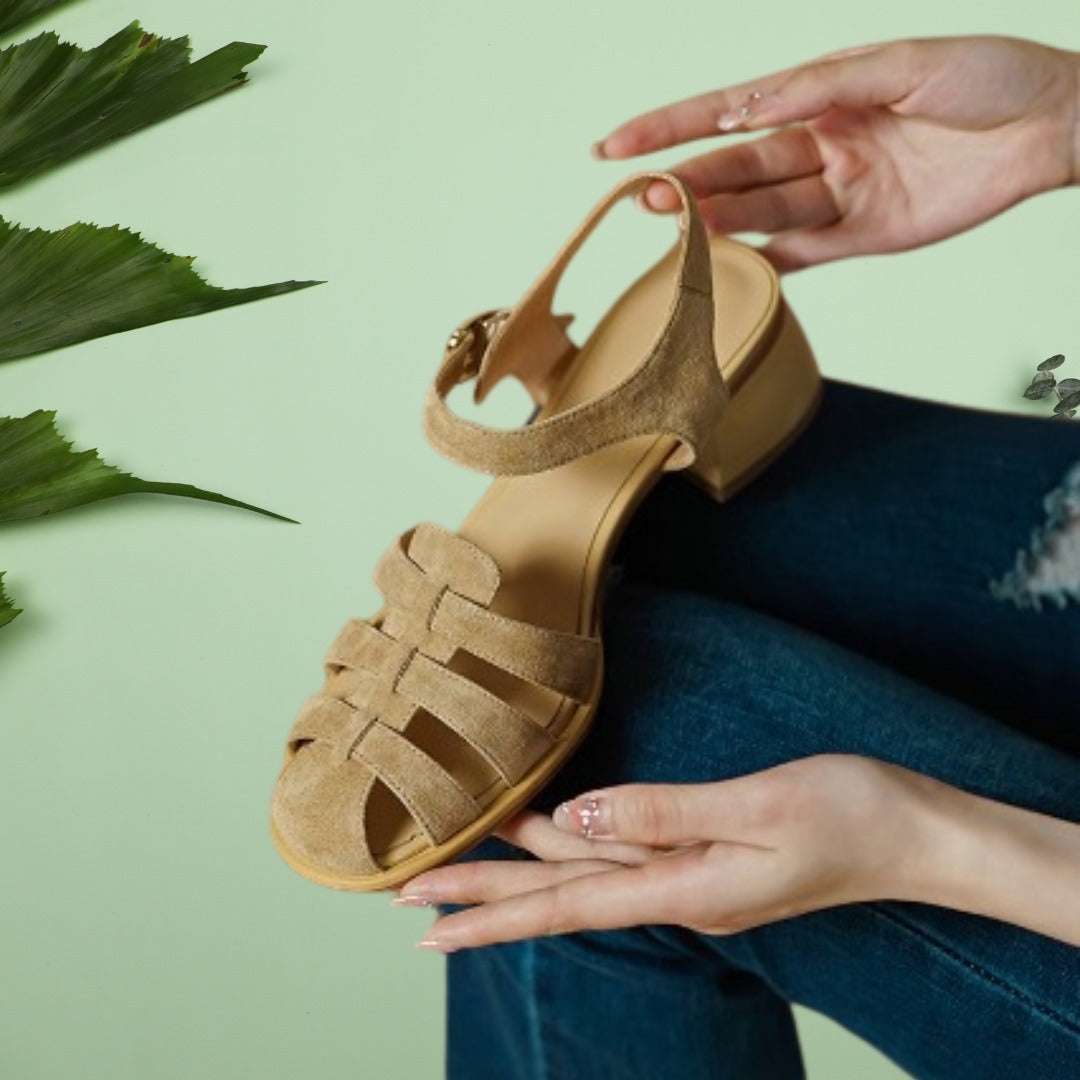 Yasmín | Sandalias planas con tiras