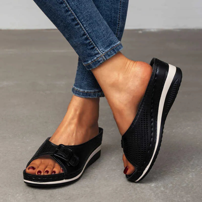 Angélica | Sandalias ortopédicas con plantilla suave.