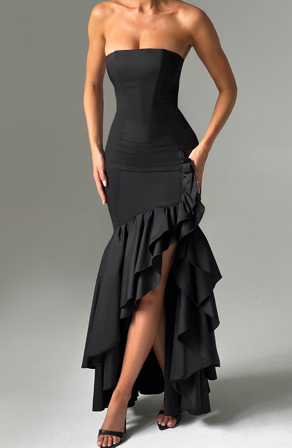 Vestido Maxi Angelina - Negro