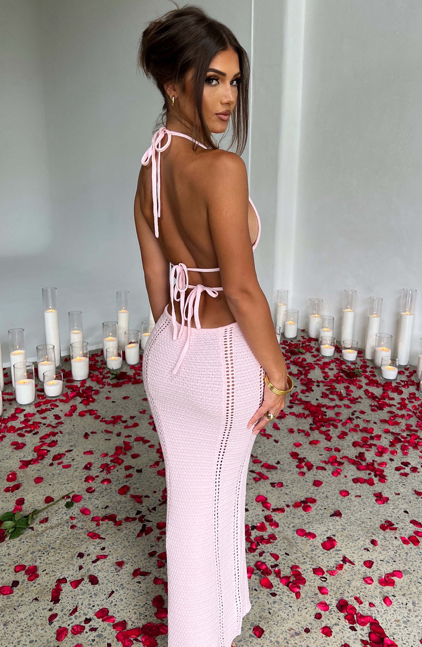 Vestido Maxi Arabella - Rosa