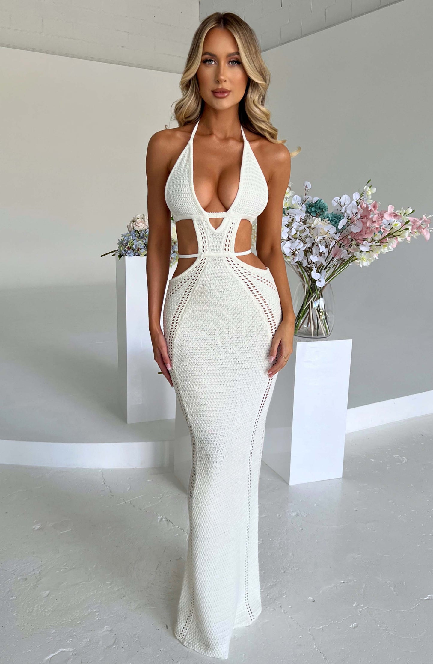 Vestido Maxi Arabella - Blanco