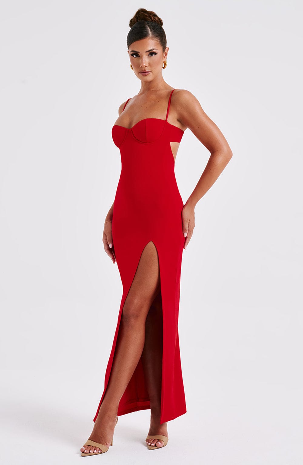 Vestido Maxi Asteria - Rojo