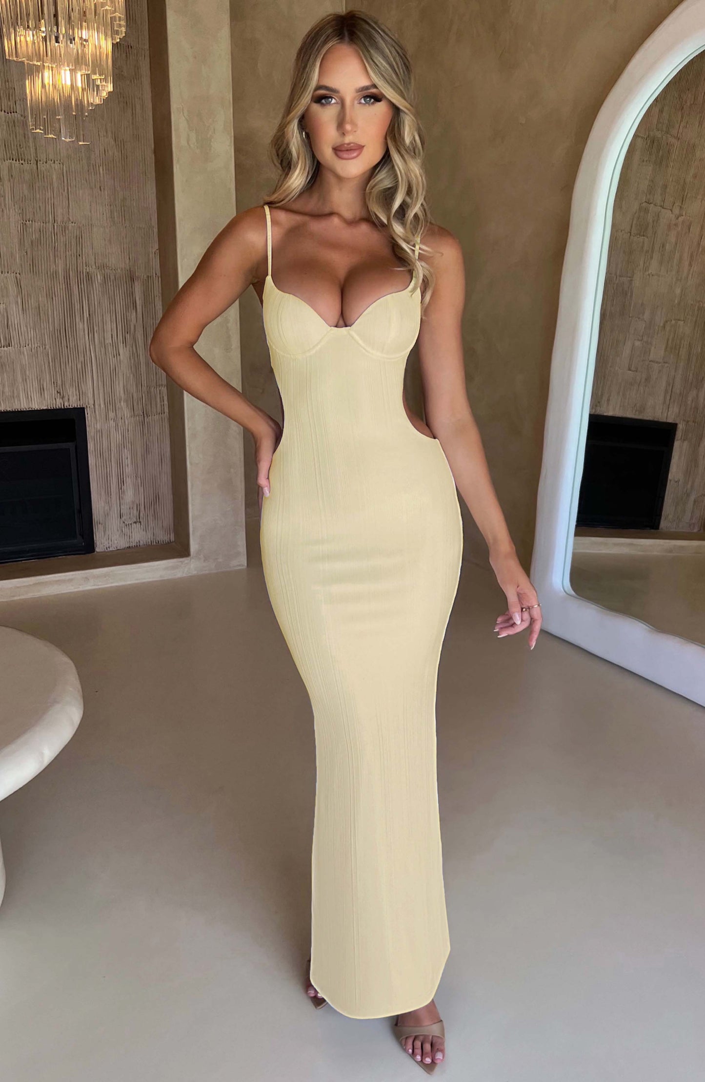 Vestido Maxi Celine - Limón