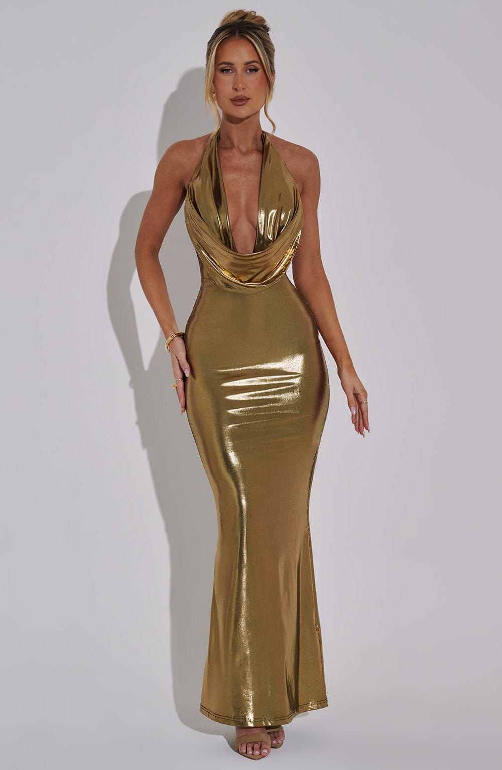 Vestido Maxi Chrishelle - Oro