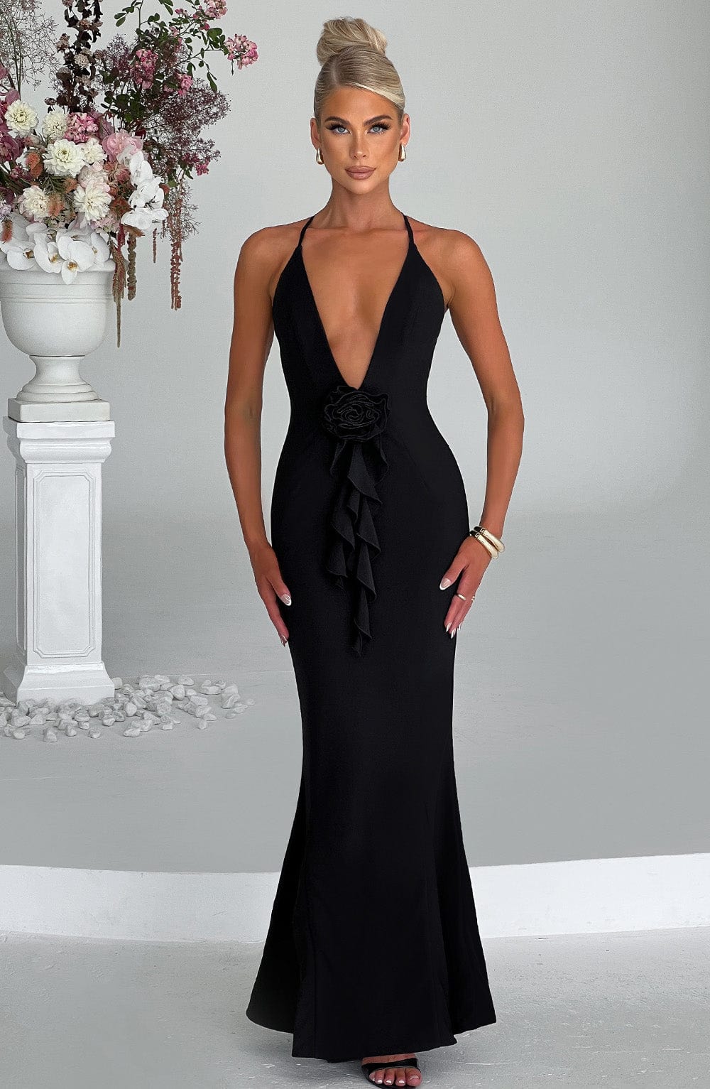 Vestido Maxi Constantina - Negro