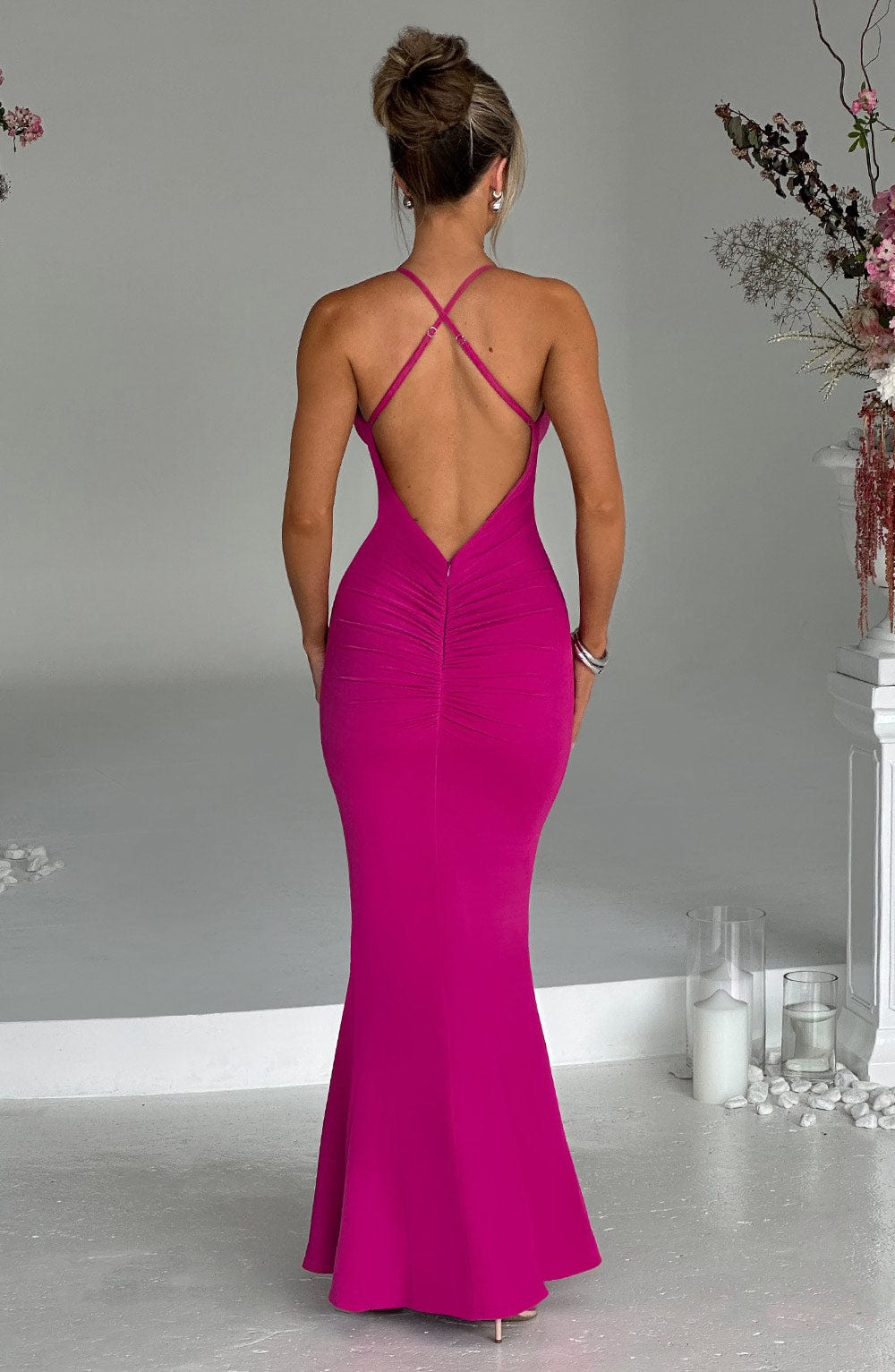 Vestido Maxi Constantina - Rosa Fucsia