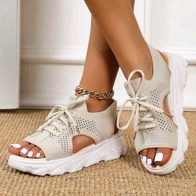 Laurene | Sandalias de plataforma transpirables