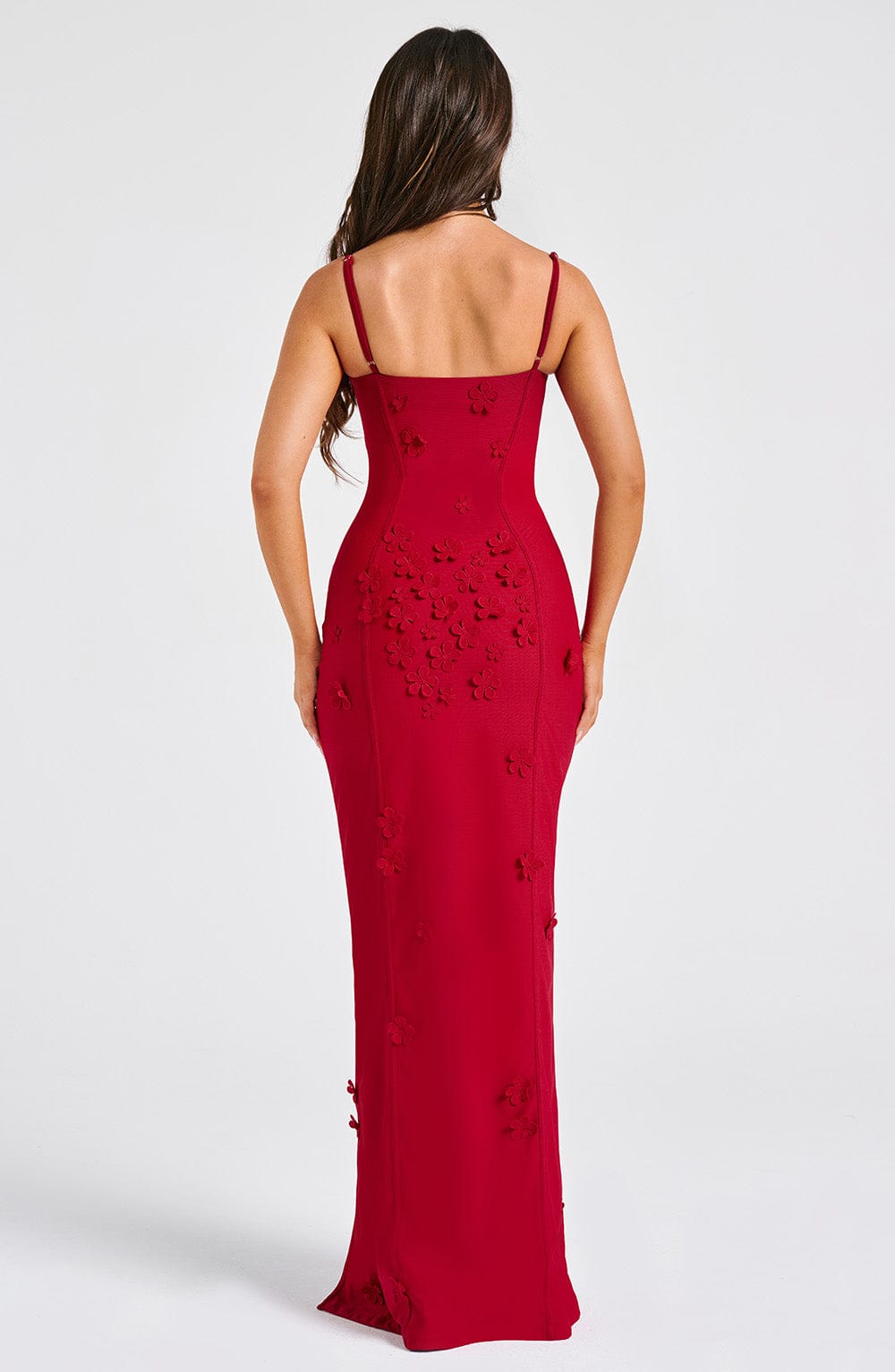 Vestido Maxi Dalary - Forrado Rojo
