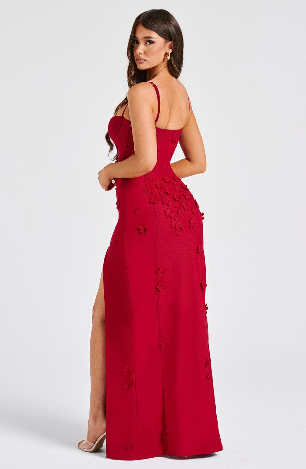 Vestido Maxi Dalary - Forrado Rojo