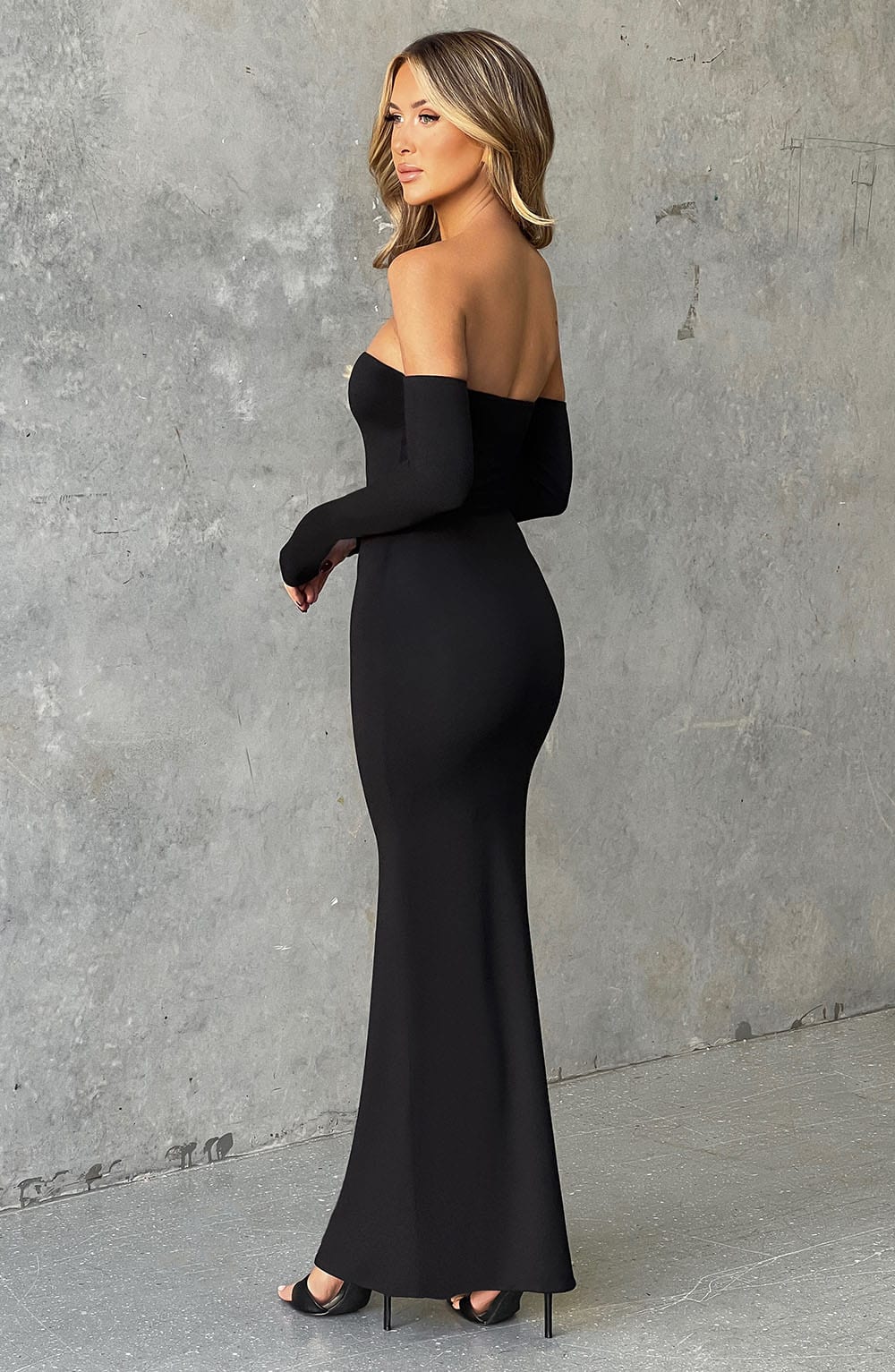 Vestido Maxi Daphne - Negro Azabache
