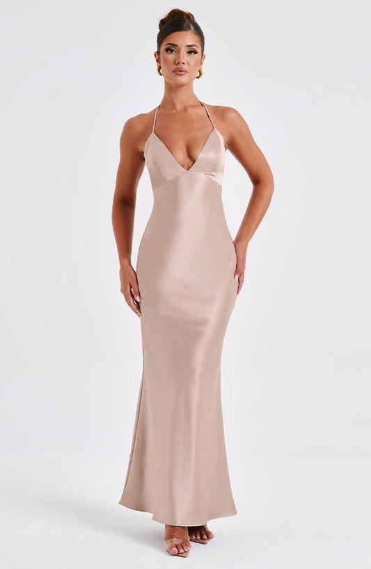 Vestido Maxi Delphine - Champagne