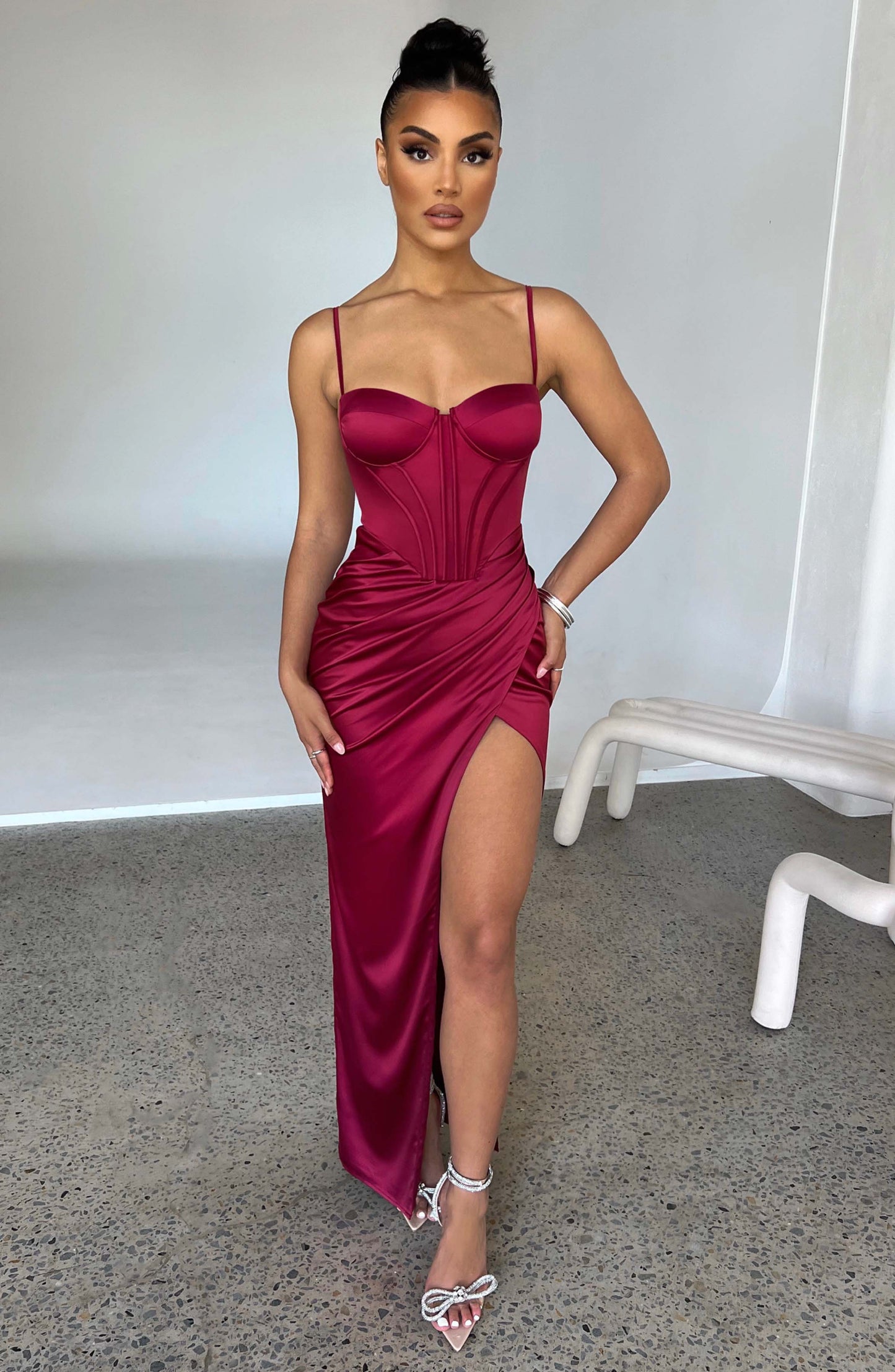 Vestido Maxi Despina - Vino