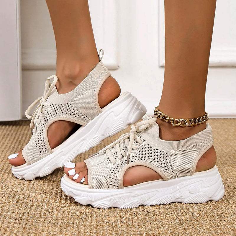 Laurene | Sandalias de plataforma transpirables