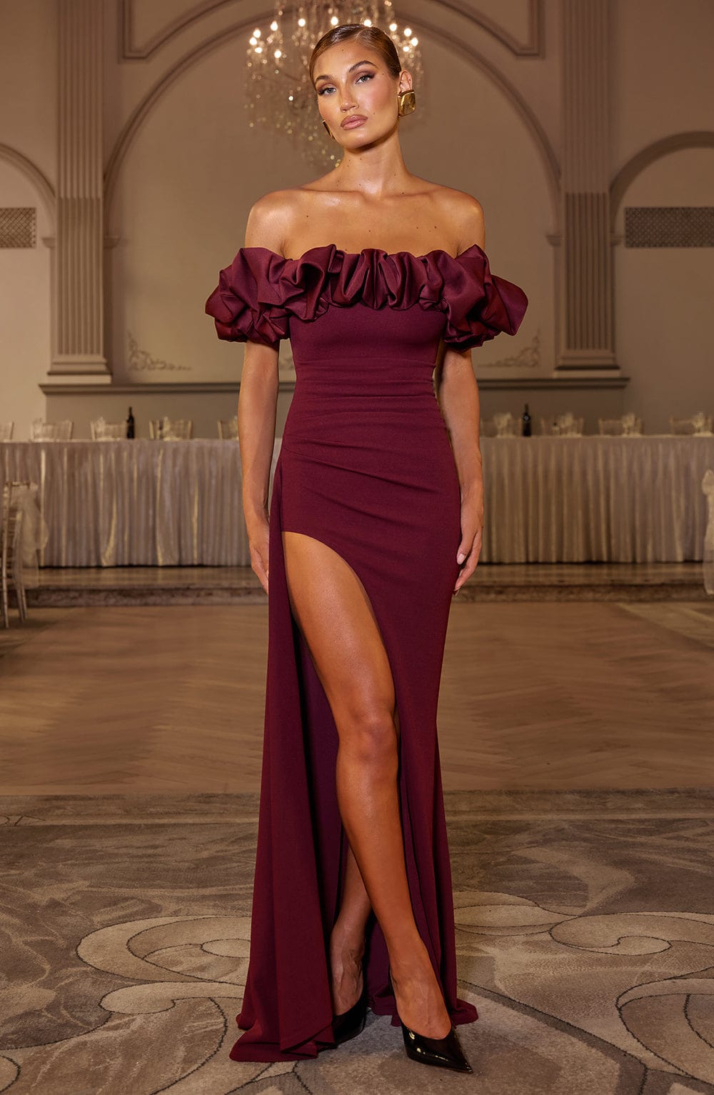 Vestido Maxi Elsie - Laca Cherry