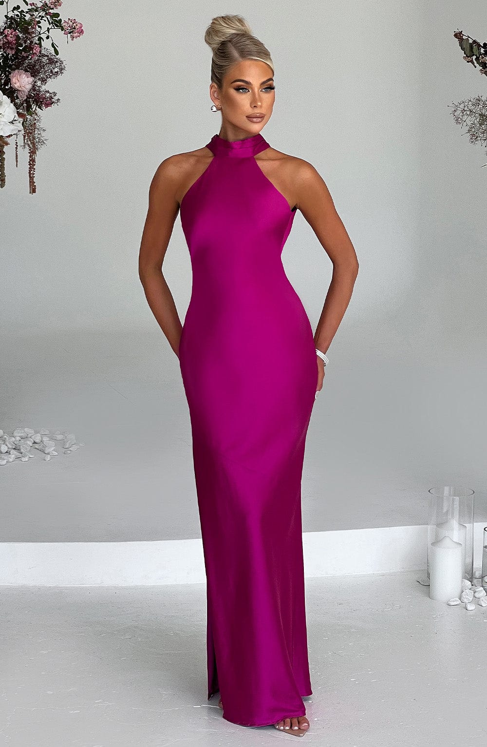 Vestido Maxi Etta - Rosa Fucsia