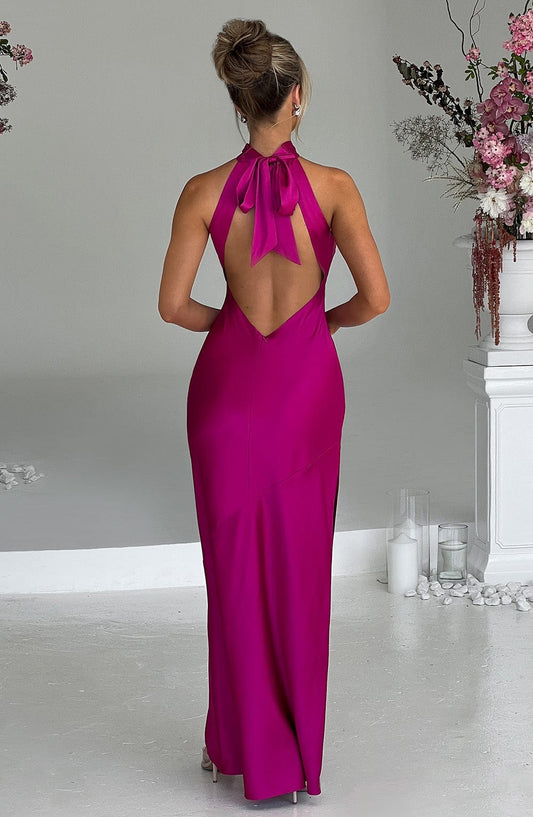 Vestido Maxi Etta - Rosa Fucsia