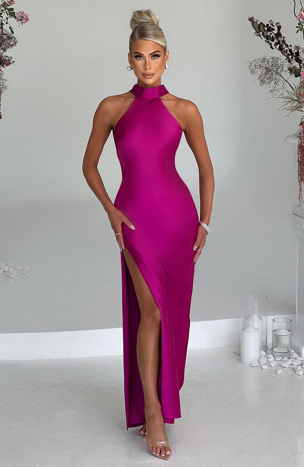 Vestido Maxi Etta - Rosa Fucsia