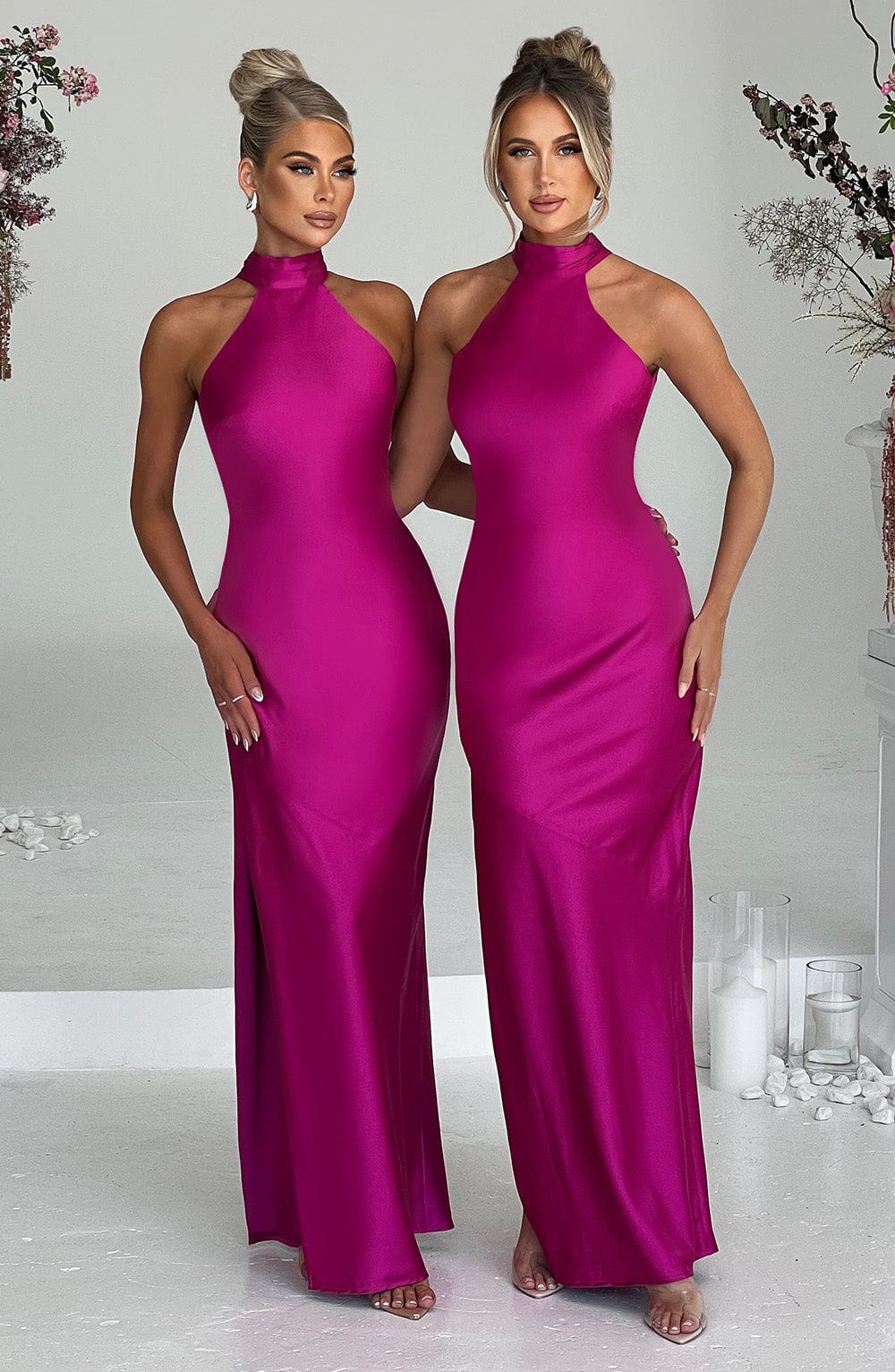 Vestido Maxi Etta - Rosa Fucsia