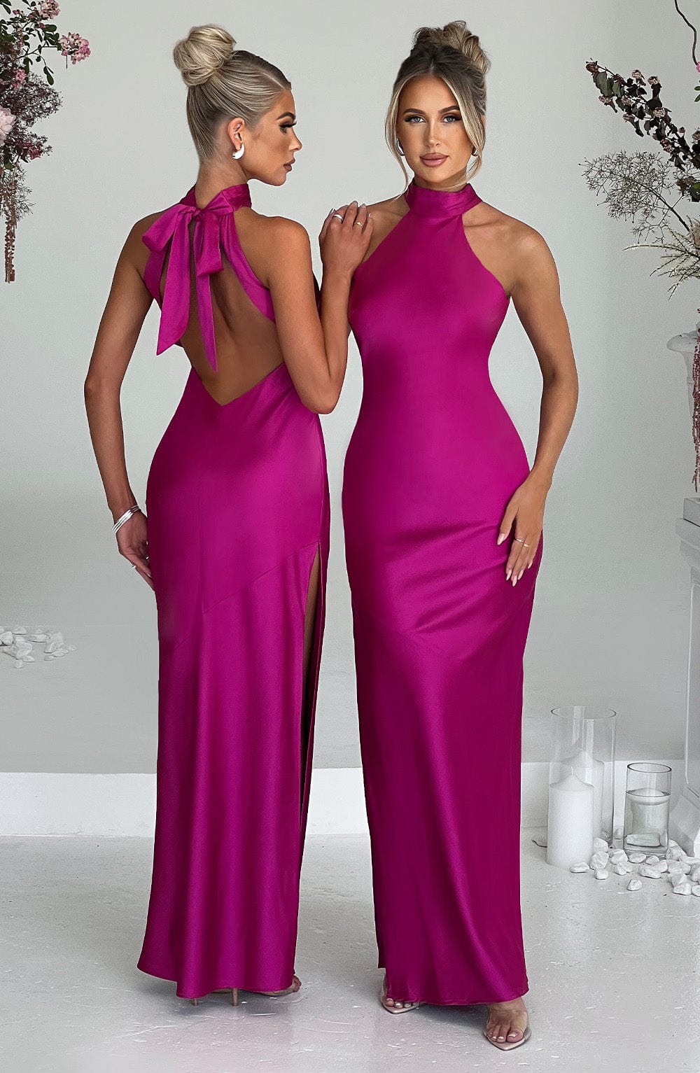 Vestido Maxi Etta - Rosa Fucsia