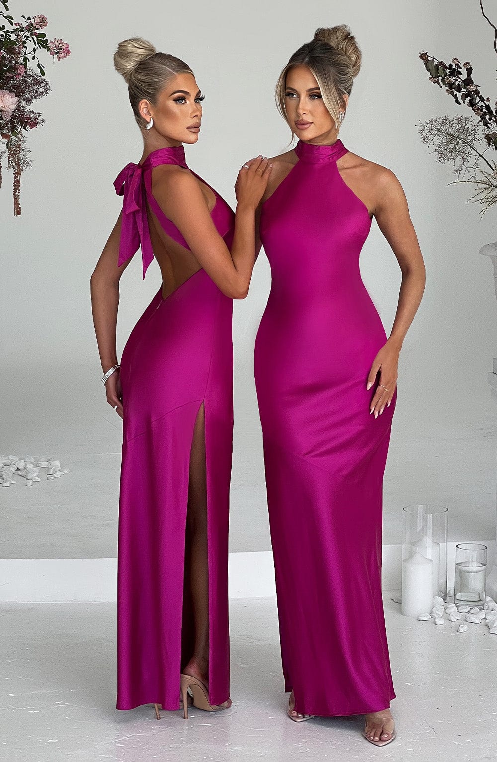 Vestido Maxi Etta - Rosa Fucsia
