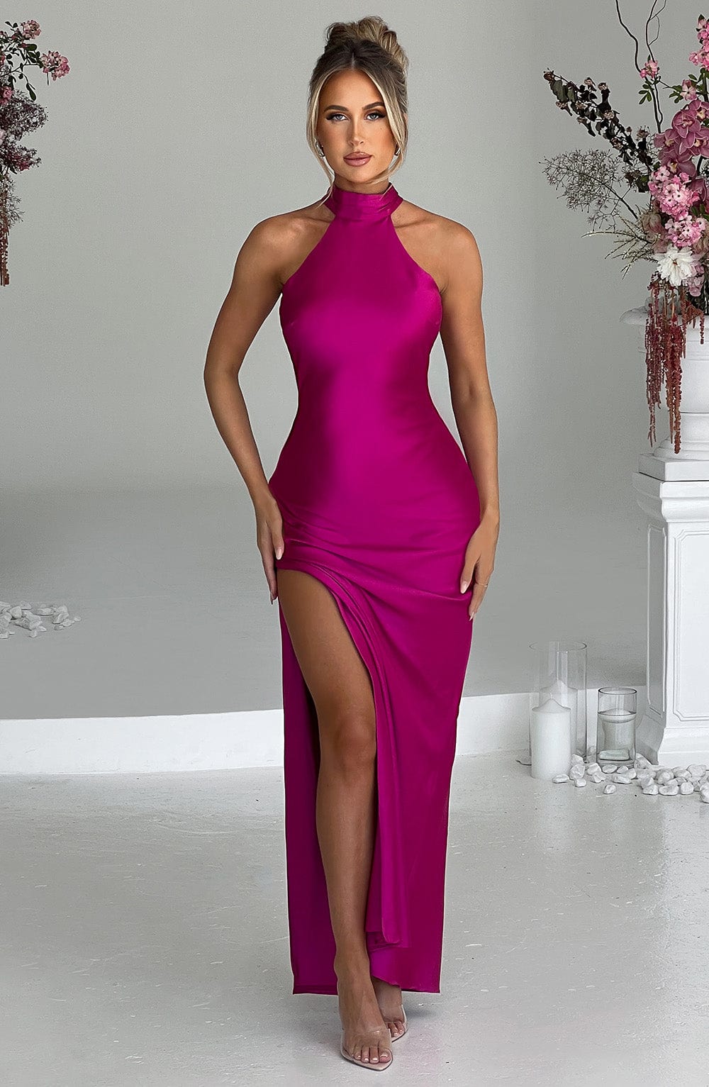 Vestido Maxi Etta - Rosa Fucsia