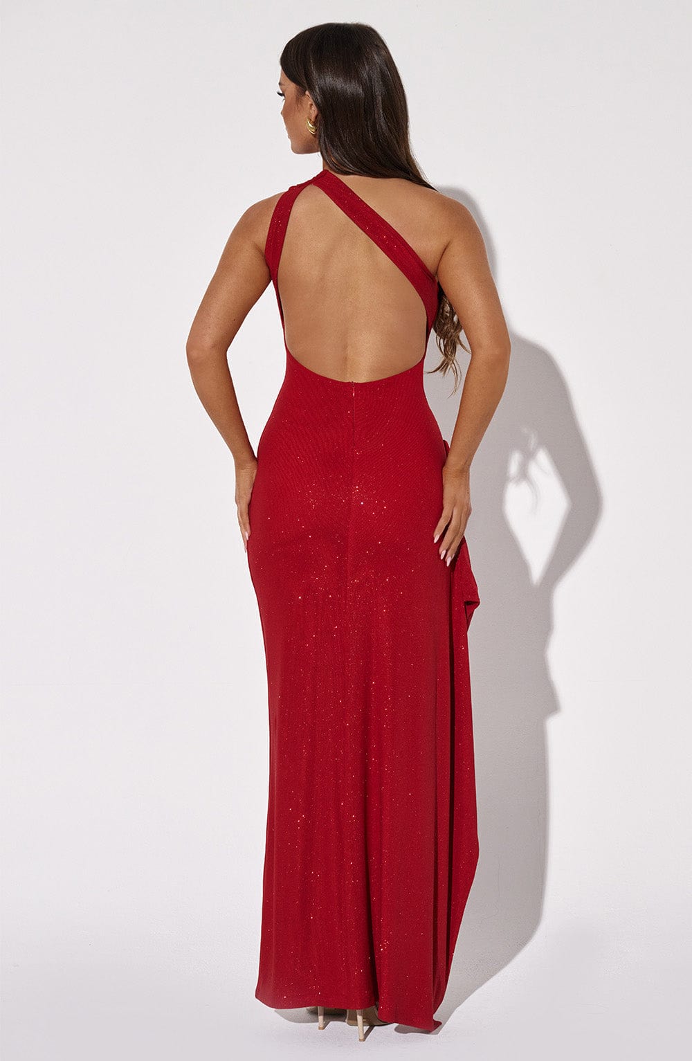 Vestido Maxi Genevieve - Brillo Rojo