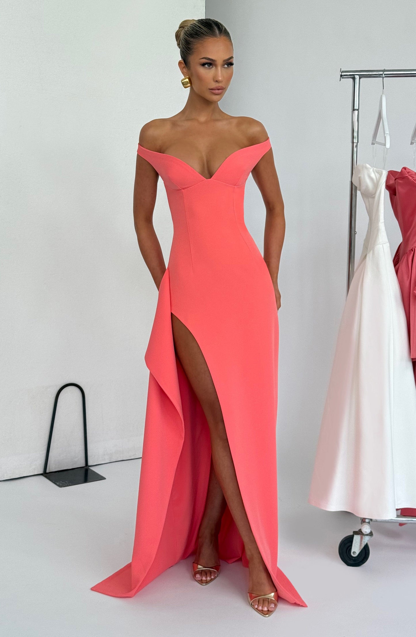 Vestido Maxi Khalesia - Rosa Coral