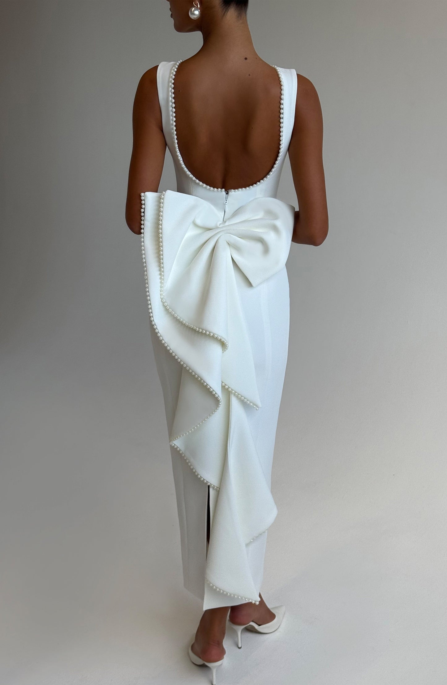 Vestido Midaxi Lana - Marfil