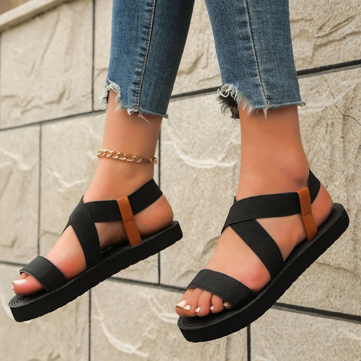 Portia | Sandalias de lino acogedoras