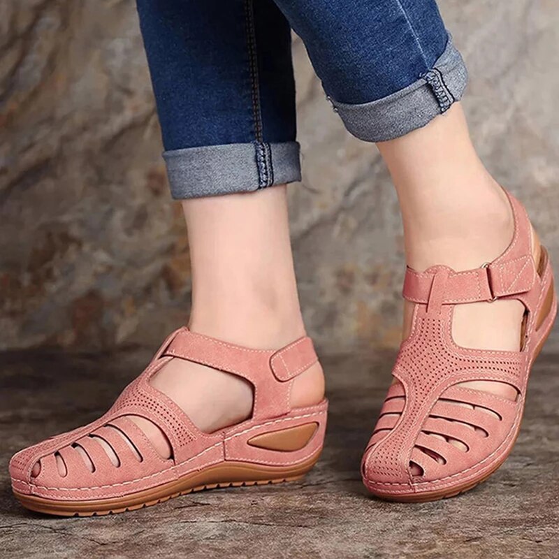 Amapola | Sandalias de cuña cómodas y ortopédicas.