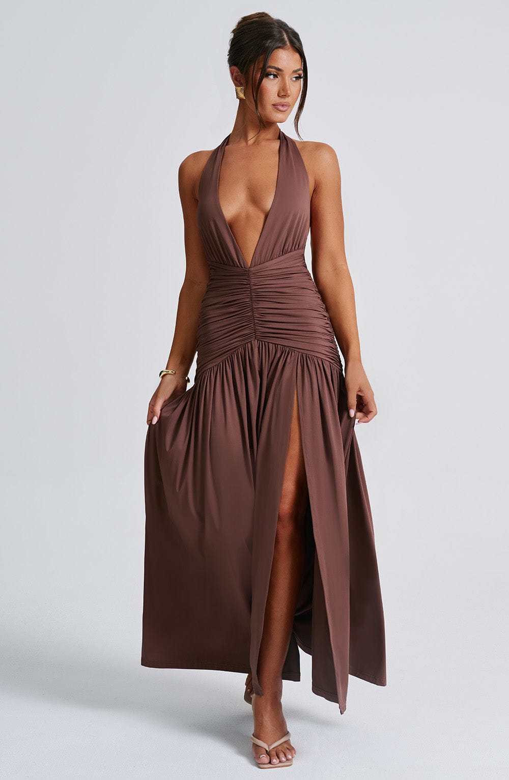 Vestido Maxi Melania - Chocolate