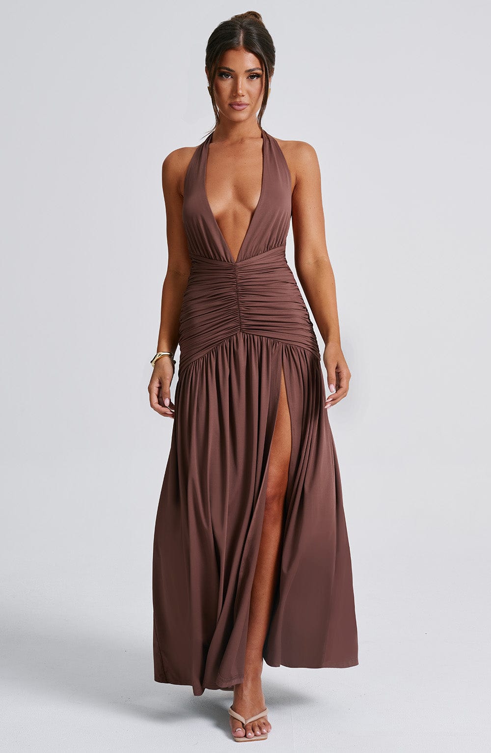 Vestido Maxi Melania - Chocolate