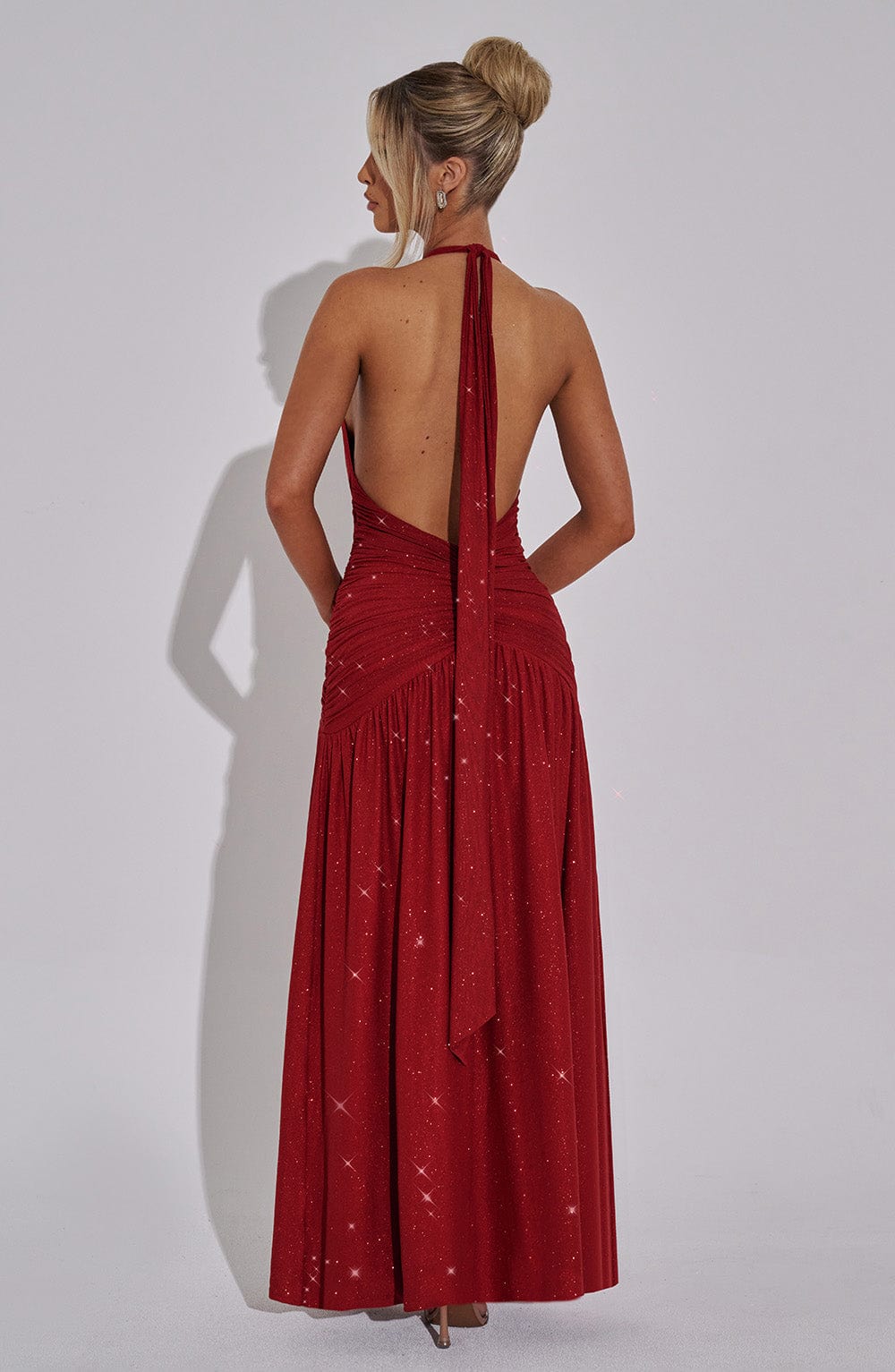 Vestido Maxi Melania - Brillo Rojo