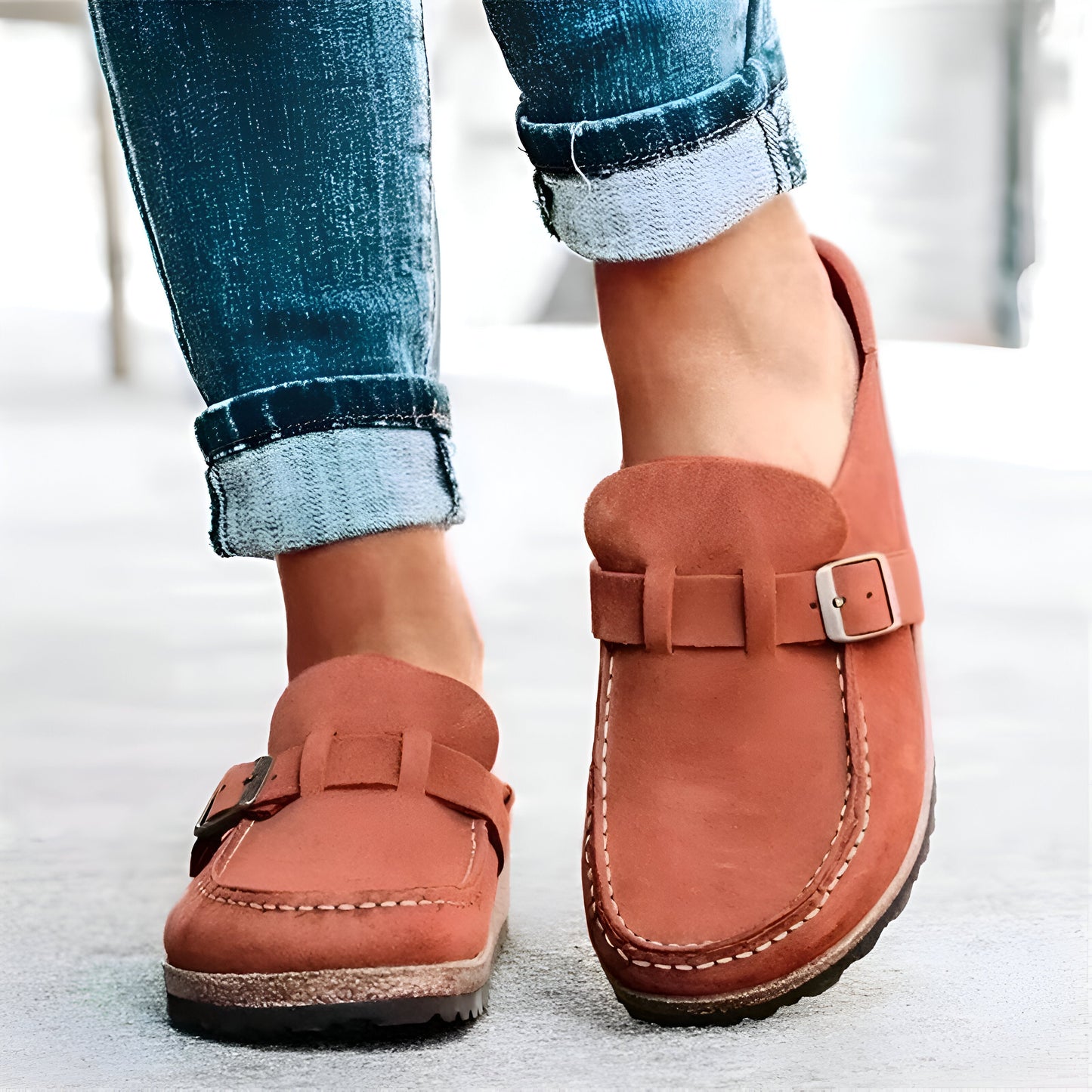 Elena | Sandalias tipo mocasín ortopédicas