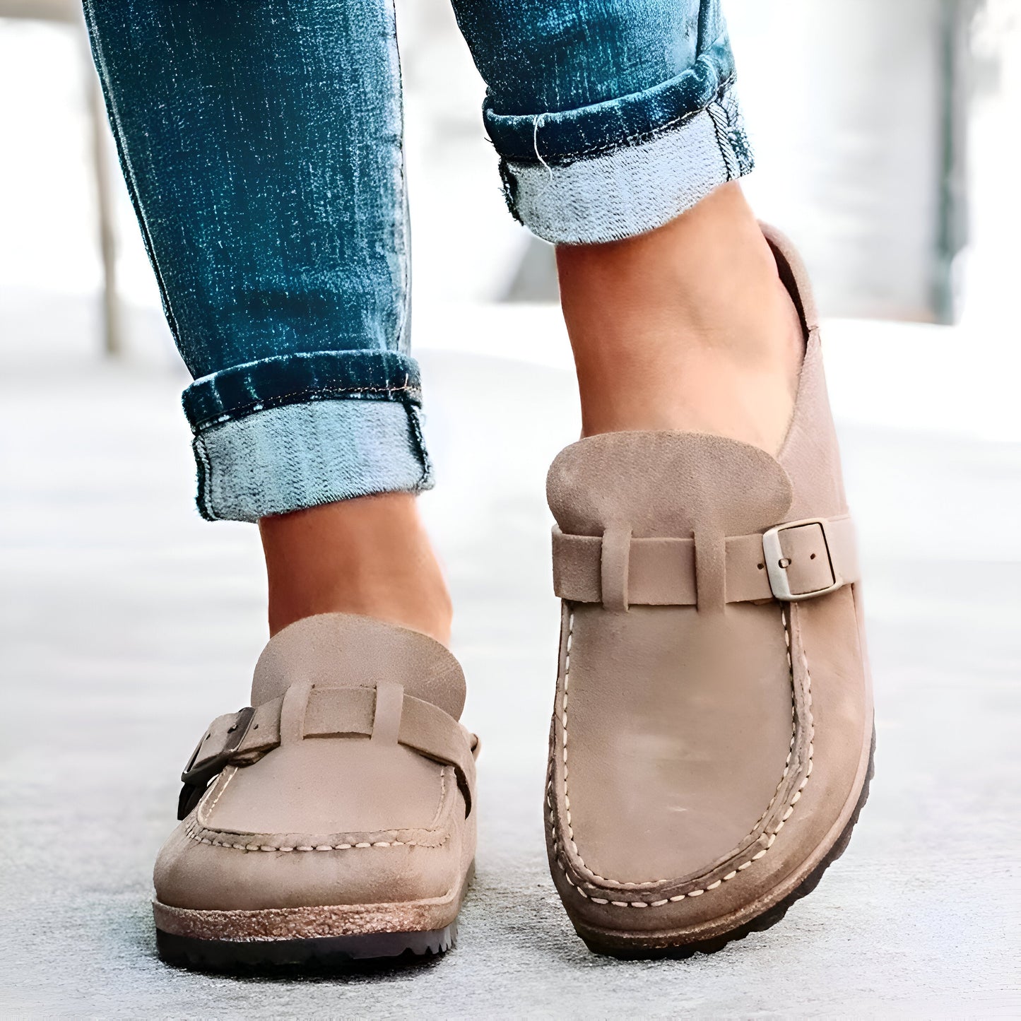 Elena | Sandalias tipo mocasín ortopédicas