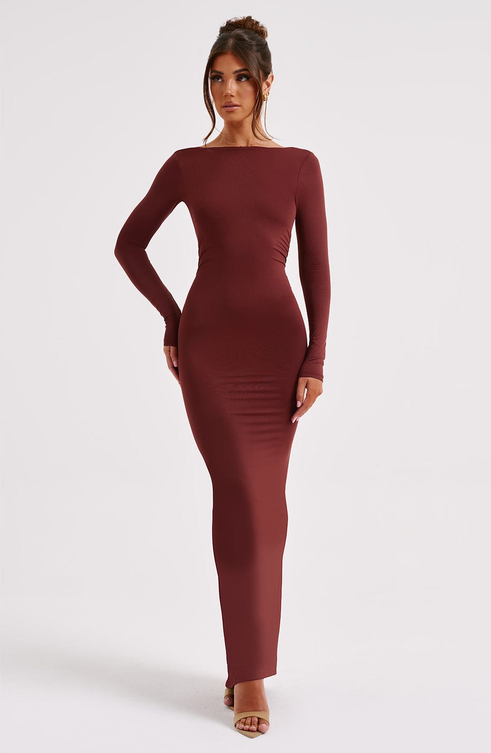 Vestido Maxi Rameesha - Marrón